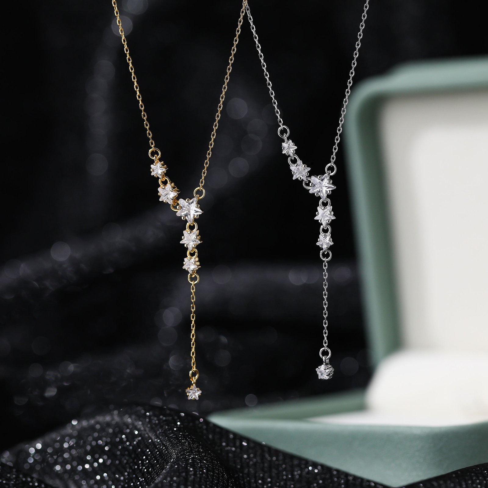 Star Shape Geometric Tassel Pendant Necklace – Image 5