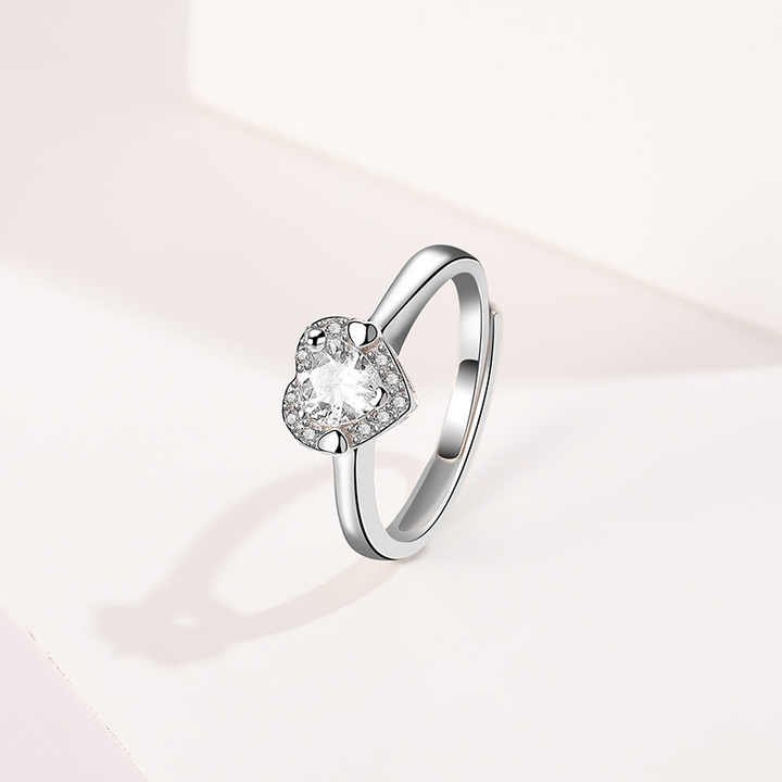 Spéciale mode bague de fiançailles bijoux argent 925 – Image 3