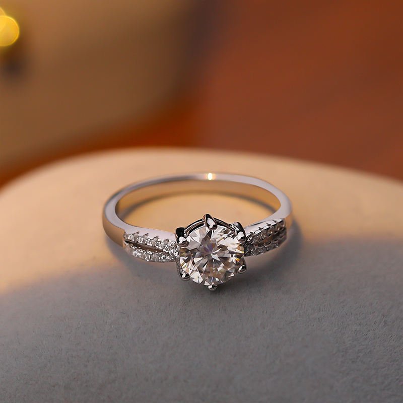 High Quality Zircon Ring Women S925 – Image 4