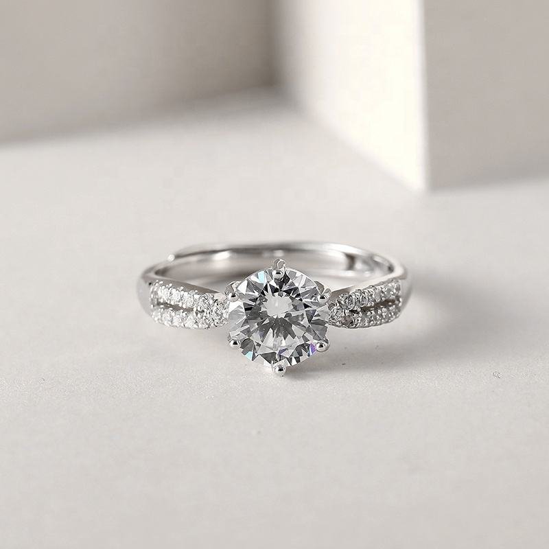 High Quality Zircon Ring Women S925 – Image 11
