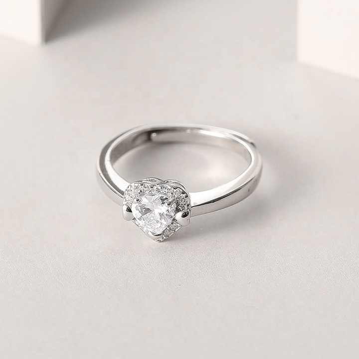 Spéciale mode bague de fiançailles bijoux argent 925 – Image 4
