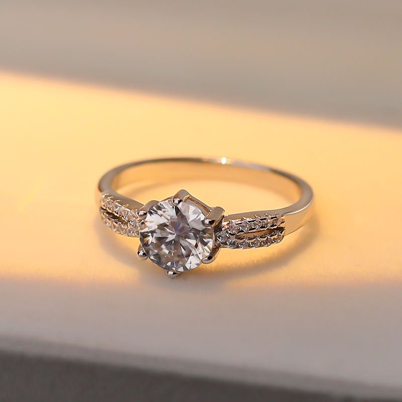 High Quality Zircon Ring Women S925 – Image 3
