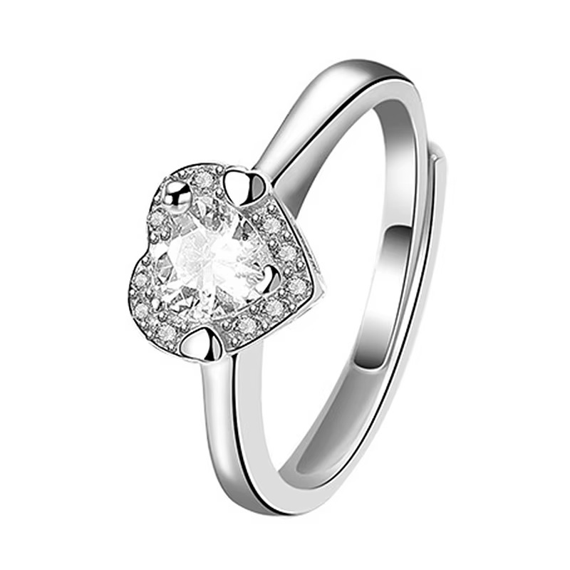Spéciale mode bague de fiançailles bijoux argent 925