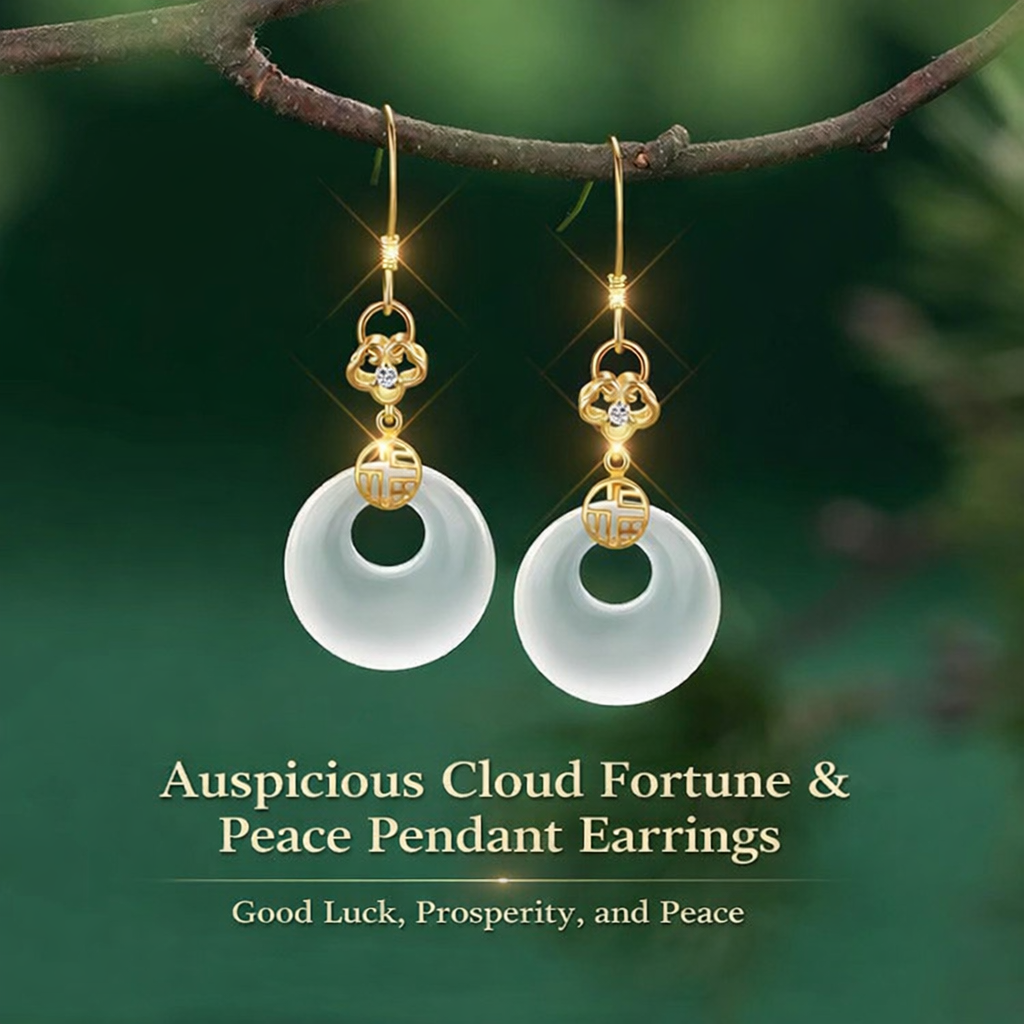Boucles d'oreilles en calcédoine naturelle, pompons en argent sterling S925, style rétro